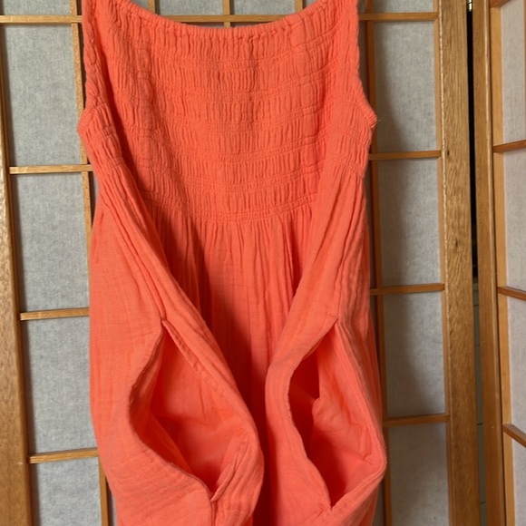 NWT Aerie Pool-To-Party Tie Back Maxi Dress in Picante Orange XS - Picture 9 of 11